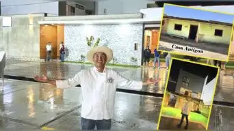 Empresario venció la pobreza y sorprende a sus padres con una casa nueva