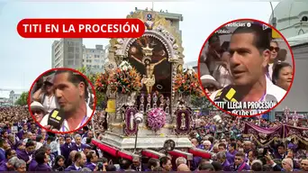 'EL TITI' llega a procesión del Señor de los Milagros y revela su ESPECIAL PEDIDO: "Mi bebé..."