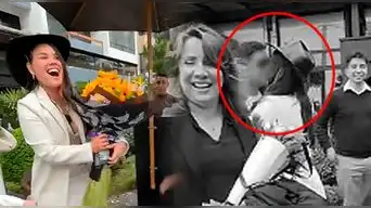 ¡REVELAN SU IDENTIDAD! Andrea San Martín es grabada con hombre que estaría viviendo en su casa antes de denuncia sobre su hija