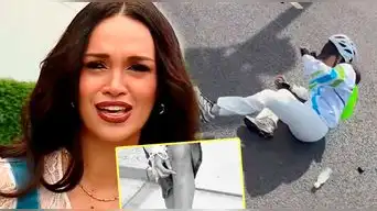 Angie Arizaga ROMPE SU SILENCIO tras sufrir accidente en autopista de China y SORPRENDE con confesión: “Me saqué"