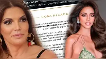 Jessica Newton LANZA COMUNICADO sobre su SALIDA del Miss Grand Perú y DESMIENTE a Luciana Fuster: "Le mandé un audio"