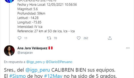 Fuerte Sismo De Magnitud 5 6 En Ica Se Sintio Hasta Lima La Manana De Este Miercoles 12 De Mayo De 2021 Segun Igp El Popular