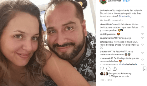 Junior Silva: quién es su pareja Lorena Velásquez