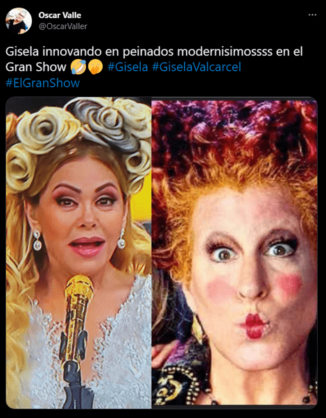 El Gran Show: Twitter estalla con memes de Gisela Valcárcel por peculiar  peinado en la primera gala de reality; fotos | El Popular