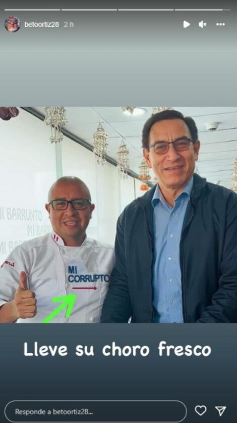 Beto Ortiz En Instagram Arremete Contra Martín Vizcarra Y Lo Trolea Lleve Su Choro Fresco 2852