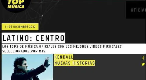 Banda peruana Kendall nominada a mejores videos latinos MTV 2012