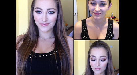 Vea a las actrices porno antes y después del maquillaje.