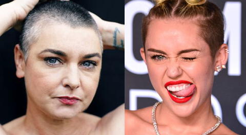 Miley Cyrus y Sinead O'Connor en guerra de cantantes en Twitter