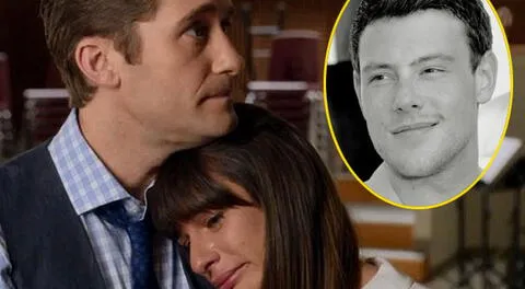 Rachel (Lea Michele) llora desconsalada por la muerte de Finn Hudson (Cory Monteith) en homenaje de Glee