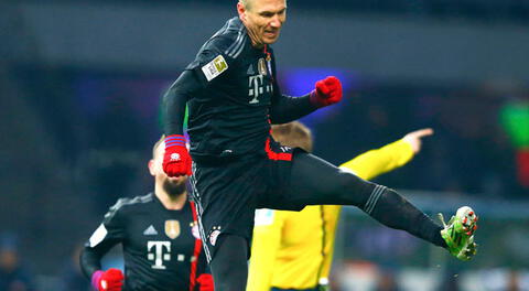 Robben hizo el gol de la victoria.