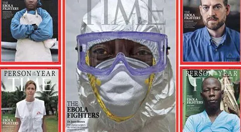 Los 'luchadores contra el ébola', el 'personaje del año' para la revista Time.