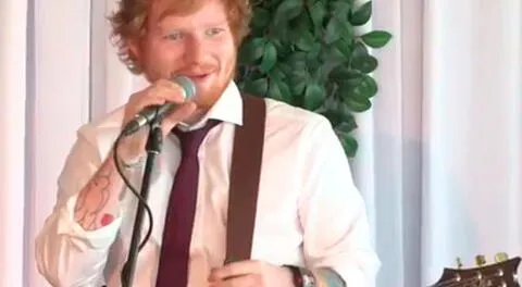Ed Sheeran da el 'mejor regalo' a pareja de recién casados