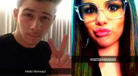 Nick Jonas y Selena Gómez usan Snapchat.