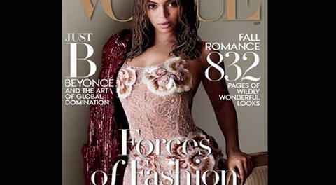 Beyoncé luce muy guapa en la portada de Vogue.