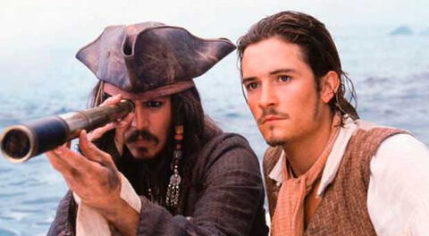 Johnny Depp y Orlando Bloom.