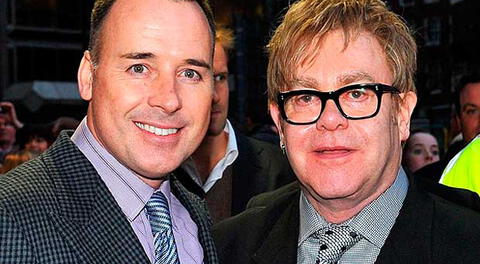 Elton John y David Furnish.