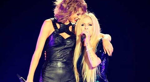 Taylor y Avril encantaron en concierto. 