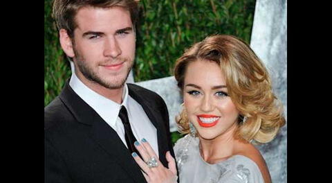 Liam Hemsworth y Miley Cyrus.