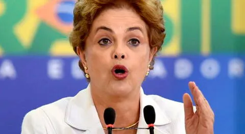 La suspendida presidenta Dilma Rousseff se pronunció en rueda de prensa
