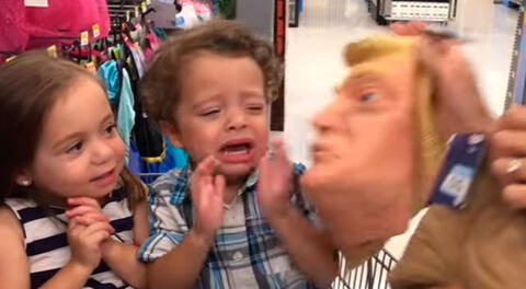 Youtube: Niño llora al ver cara de Donald Trump (VIDEO)