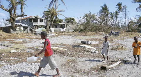 Haití y los niños afectados por el huracán