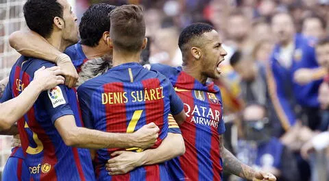 Neymar le grita el gol a los del Valencia