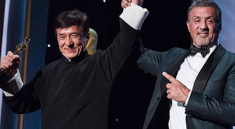 Sylvester Stallone celebra el reconocimiento de Jackie Chan
