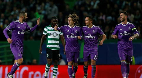 Benzema celebra el gol del triunfo