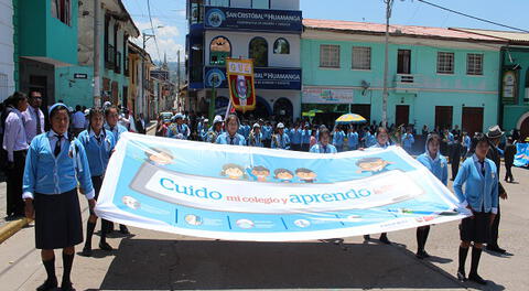 Ministerio de Educación: iniciativa "cuido mi colegio y aprendo feliz" llegó a Ayacucho y Lambayeque