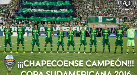 Chapecoense es declarado campeón de la Copa Sudamericana