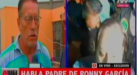 Padre de Ronny García culpa a mujeres maltratadas y defiende a su hijo ciegamente