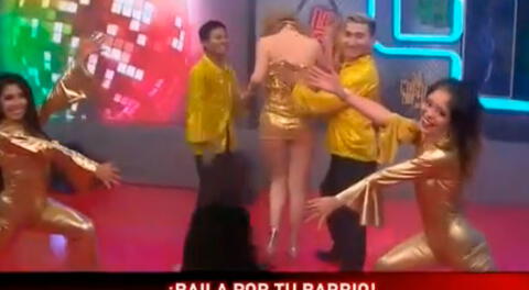 La bailarina Claudia Serpa pasó incómodo momento 