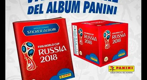 El 22 de marzo saldría a la venta a nivel mundial el álbum Panini de Rusia 2018