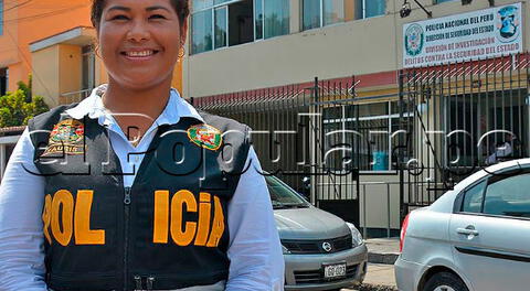 Suboficial PNP Rosa Yauris  es madre y combate a diario la criminalidad