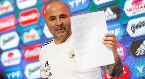 Sampaoli dio la lista de Argentina para el mundial