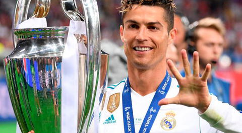 Cristiano Ronaldo lució nuevo look en los festejos del Real Madrid por el título de la Champions League 