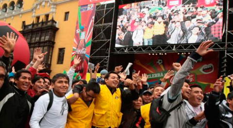 Hinchas verán a la selección peruana en pantallas gigantes en plazas de Lima