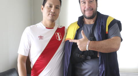 Julio Andrade alienta a todo pulmón a Perú 