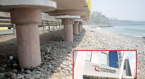 Obras de la Municipalidad de Lima en la Costa Verde ha causado gastos millonarios, según Contraloría.