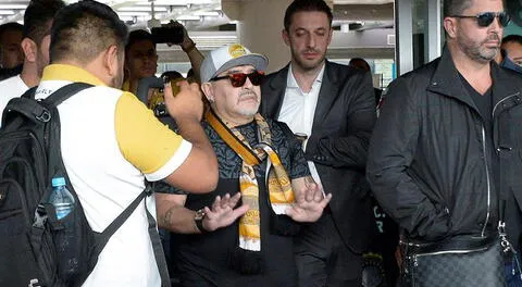 Maradona llegó a México