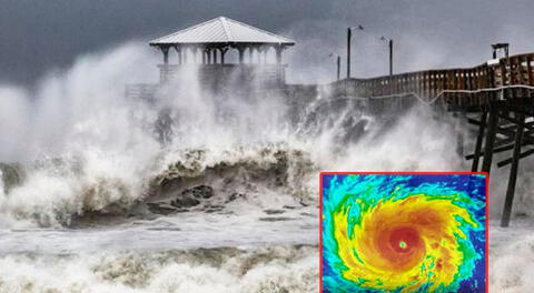 El huracán Florence ya está en las costas de Estados Unidos.