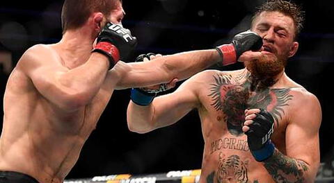 McGregor se llevó la peor parte tras ser golpeado por Khabib en el UFC 229