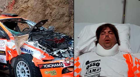 Raúl Orlandini sufrió un accidente en Caminos del Inca y dejó la contienda