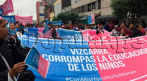 Marcha contra el enfoque de género 