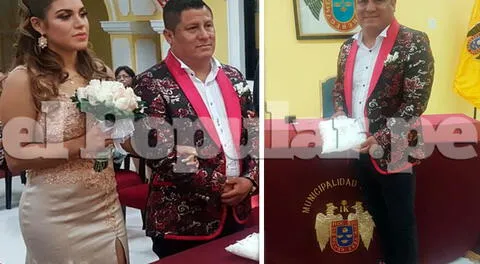 "Clavito y su chela": Robert Muñoz contrae matrimonio con Andrea Fonseca. FOTO: José Abanto