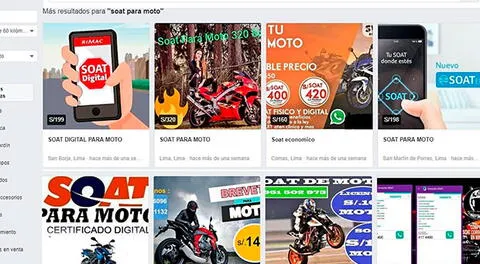 Mafias estafan en Facebook con ventas de SOAT para motos