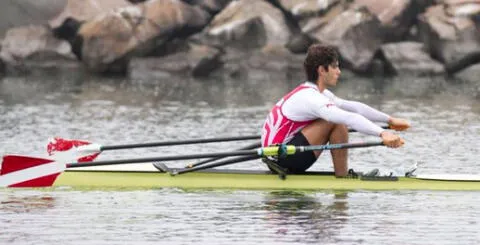 Gonzalo del Solar alcanzó la final de remo en los Juegos Panamericanos 2019 en la modalidad de un par de remos cortos masculino