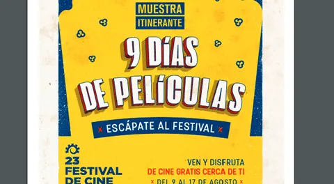 El Festival de Cine de Lima transcurre con proyecciones gratuitas para el público