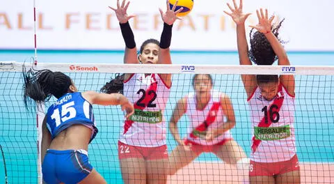 Perú tras caer 3-0 ante Italia y ahora jugará con Rumania . FOTO: Federación Internacional de Voleibol