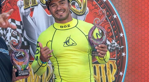 André Castañeda logró campeón mundial en Flyboard